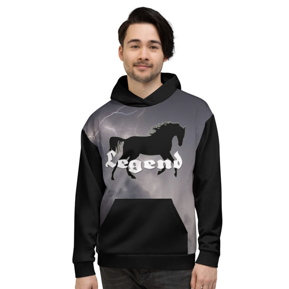 Hoodie unisexe cheval Legend